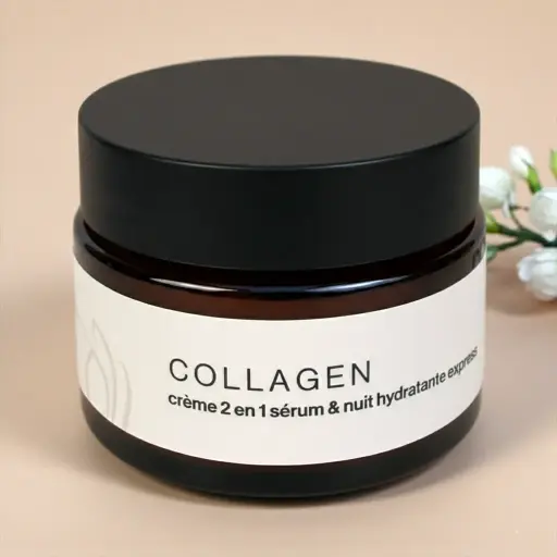 [37] Collagen Crème 2 en 1 Sérum et Nuit hydratante express 